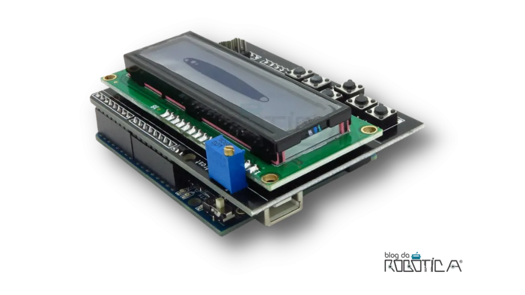 Modo de uso do Shield Display LCD 16x2 com teclado para Arduino