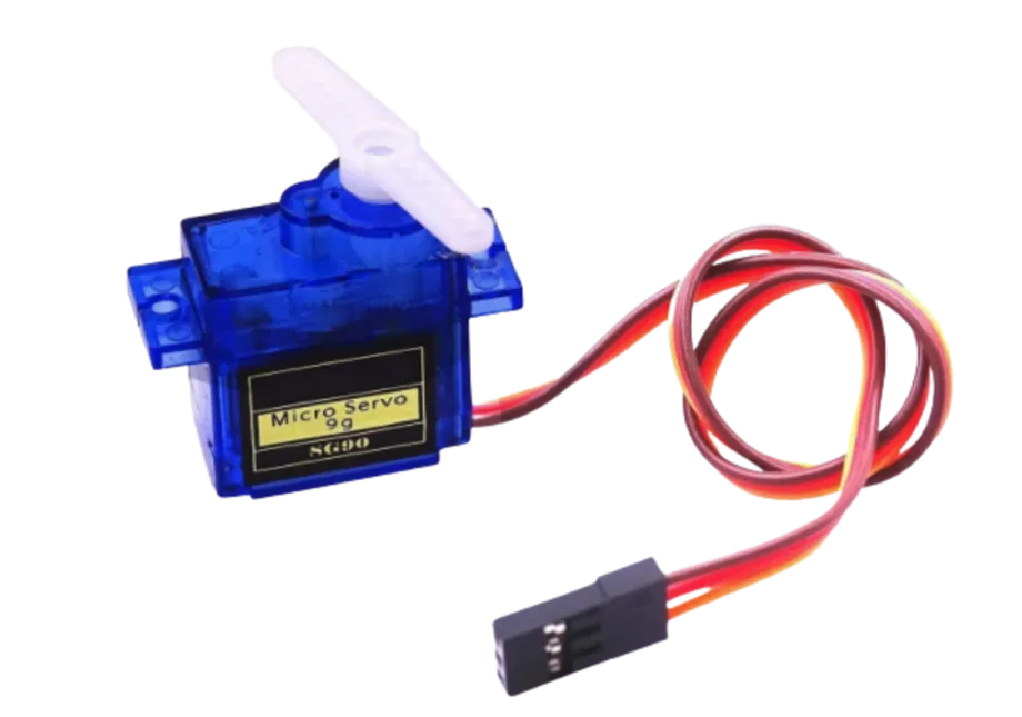 Mostrar um Micro servo motor 9g. na prática