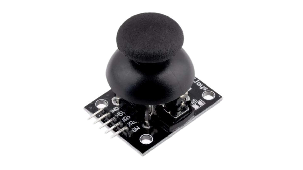 Imagem que mostra a foto física e real de um modulo joystick analógico KY-023