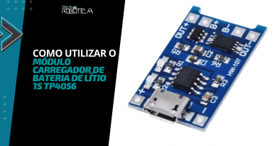 Imagem ilustrativa de como utilizar módulo carregador de bateria de lítio 1S TP4056