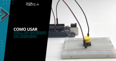 Imagem demonstrando como usar o Pull Up interno do Arduino.