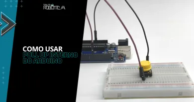 Imagem demonstrando como usar o Pull Up interno do Arduino.