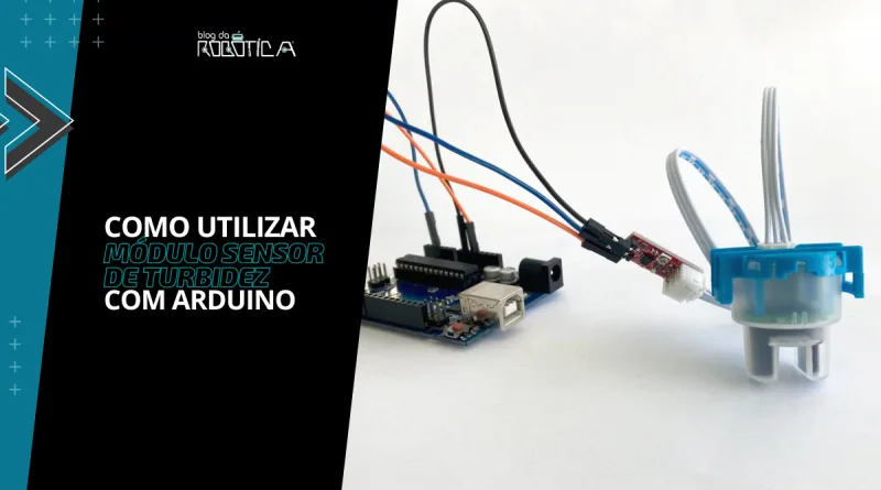 Imagem demonstrando como utilizar o módulo sensor de turbidez de partículas suspensas na água com Arduino