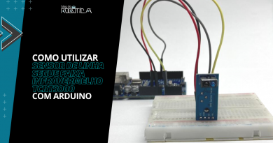 Imagem do banner do tutorial de como utilizar o sensor de linha / segue faixa infravermelho TCRT5000 com Arduino.