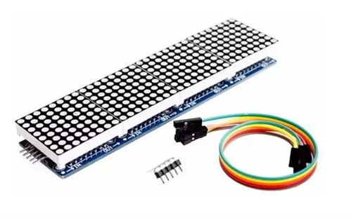 Figura ilustrativa de um Módulo display matriz de LED 8 x 32 com MAX7219.