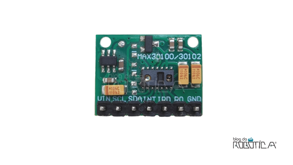 Imagem ilustrativa do sensor de frequência cardíaca e oxímetro MAX30100 sem os resistores pull-up.