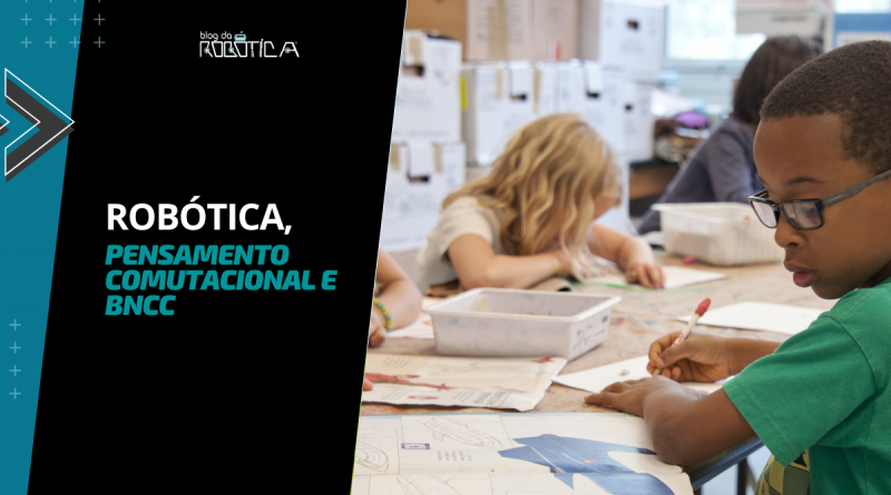 Imagem ilustrativa do banner do postRobótica Educacional, Pensamento Computacional e BNCC.