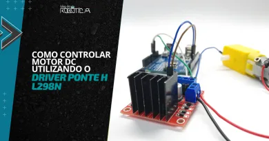 Imagem do Banner do tutorial: Como controlar motor DC usando o driver ponte H L298N.