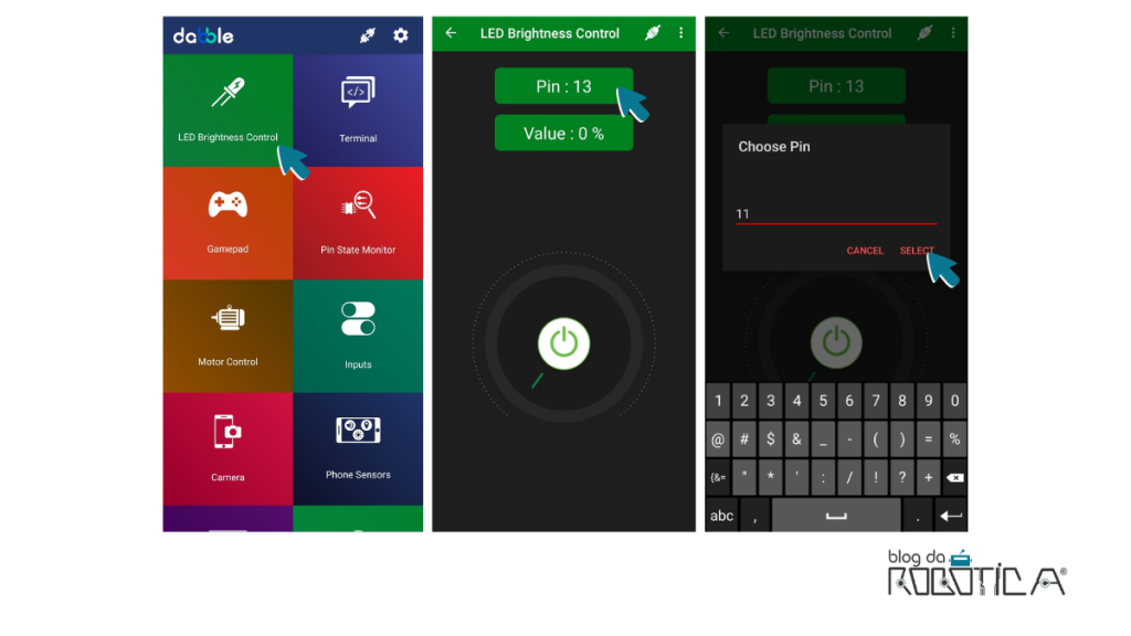 Imagem ilustrativa do LED Brightness Control.