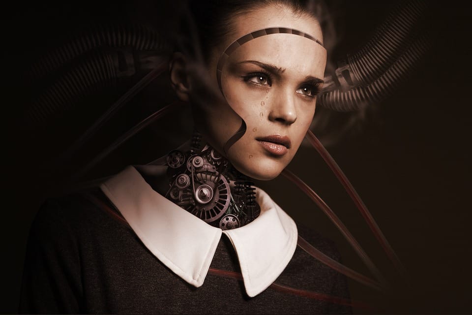 Imagem ilustrativa de um robô humanoide