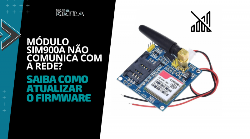 Banner inicial do tutorial de como atualizar o módulo SIM900A.