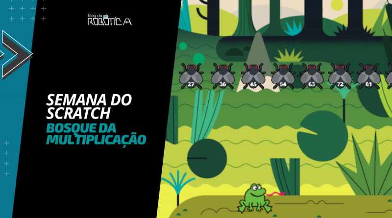 Imagem ilustativa do Banner da Semana do Scratch - Bosque da Multiplicação