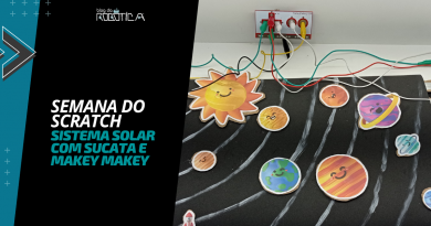 Imagem ilustrativa do Banner Semana do Scratch - Sistema Solar com Sucata e Makey Makey