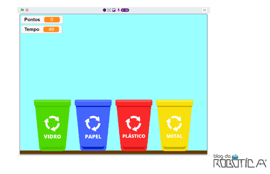 Imagem ilustrativa do jogo Reciclagem com Arduino e Sucata