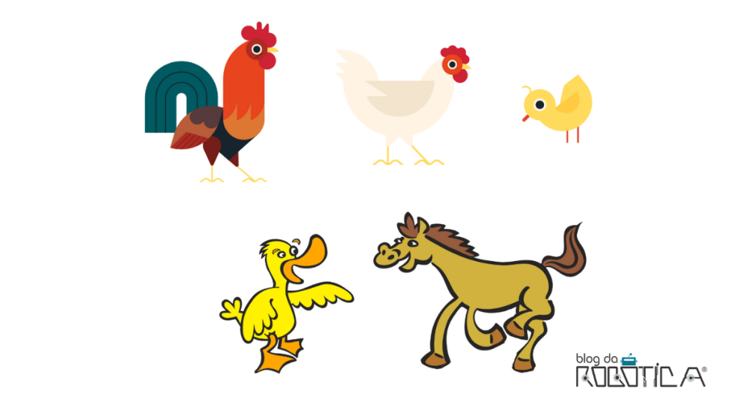 Imagem ilustrativa dos animais da fazenda