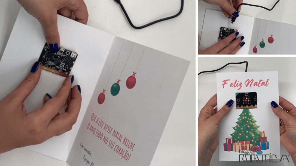 Imagem ilustrativa da Figura 3 - Cartão de Natal com micro:bit