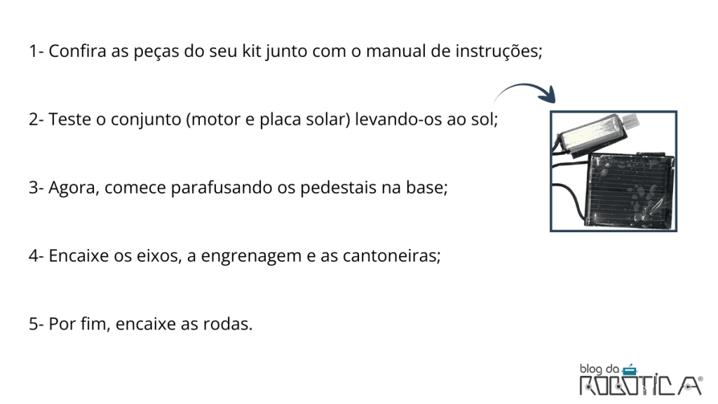 Imagem ilustrativa da Figura 1 - Instruções gerais da montagem.