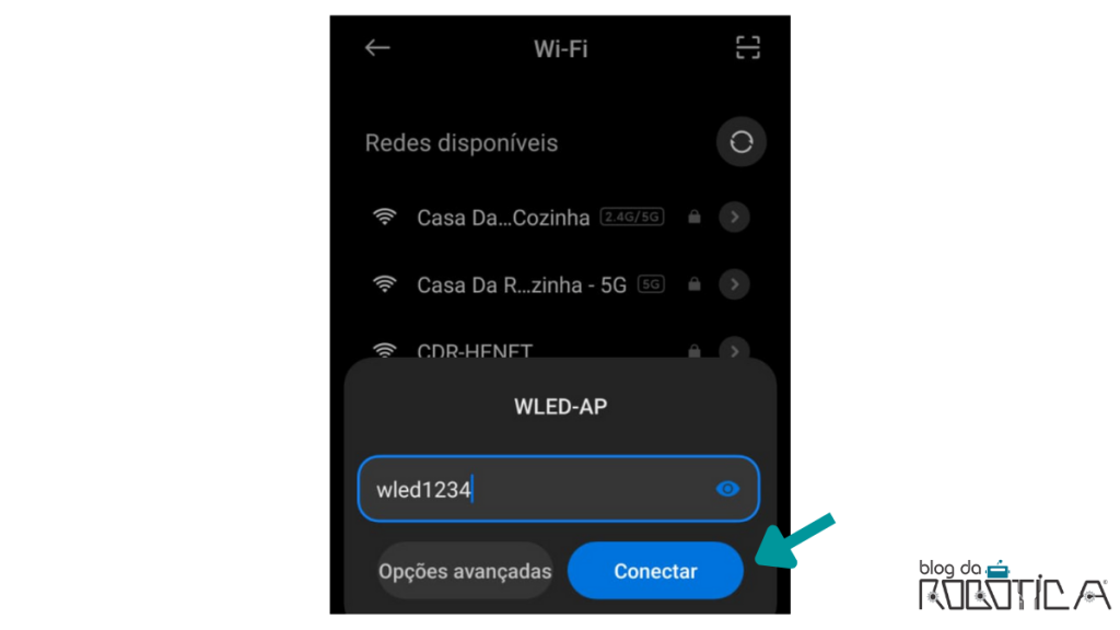 Conectando na ESP via wireless