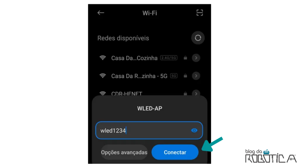 Conectando na ESP via wireless