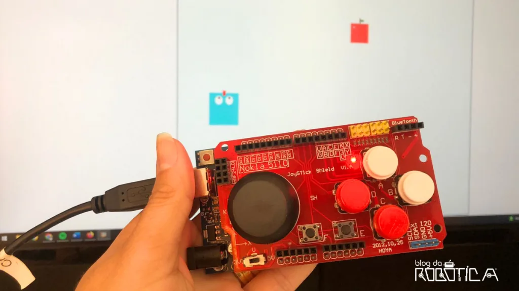 Figura 1 - Snake Game: Jogo da cobrinha com Arduino e PictoBlox