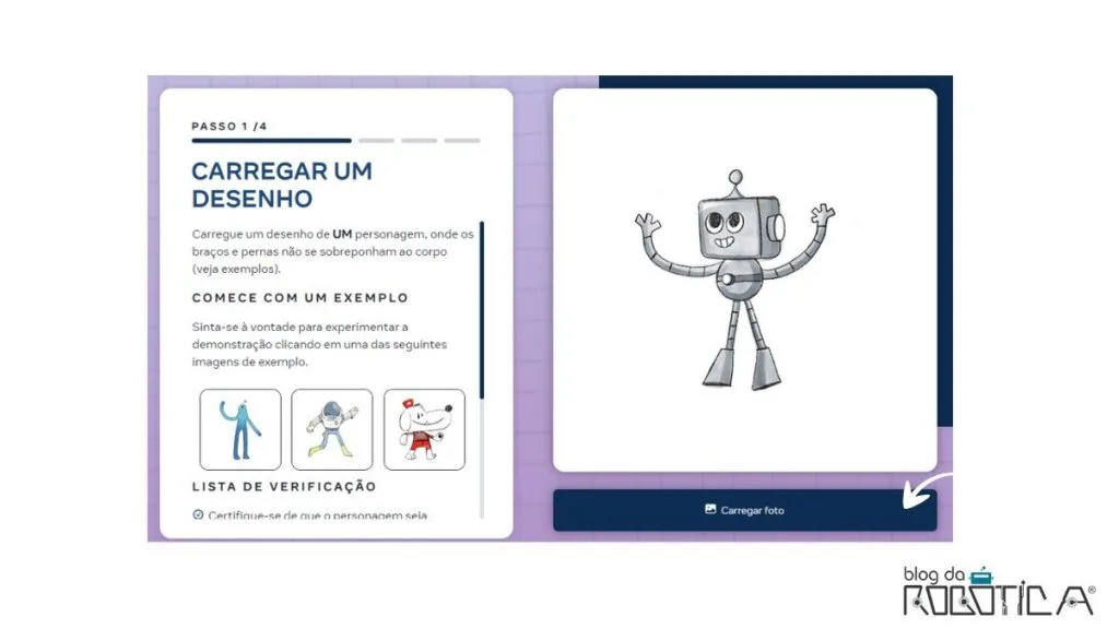 Imagem ilustrativa da Figura 1 - Carregando a foto do desenho