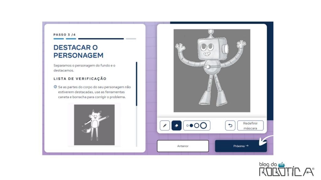 Imagem ilustrativa da Figura 3 - Destacando o personagem