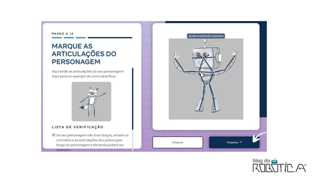 Imagem ilustrativa da Figura 4 - Marcando o personagem
