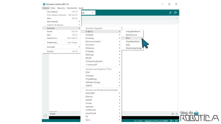 Como programar a Raspberry pi pico no Arduino IDE - Blog da Robótica