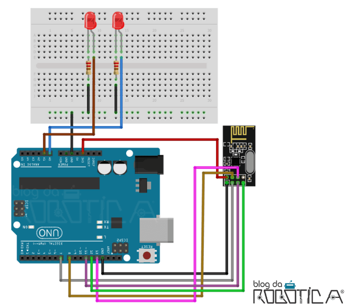 Figura 4: Esquemático para o circuito do Receptor