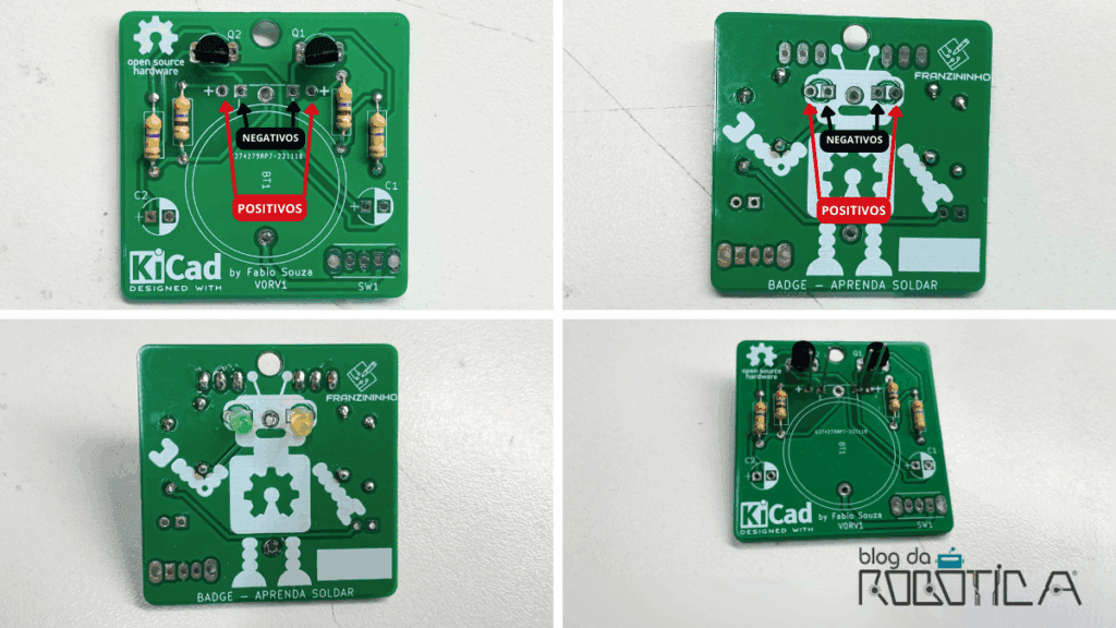 Figura 10 - Posicionamento dos LEDs