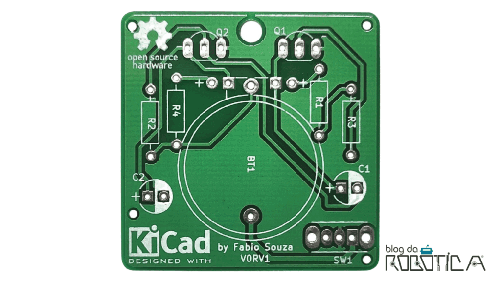 Figura 3 - Marcação dos componentes na placa badge