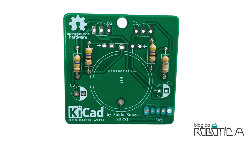Figura 5 - Posição dos resistores de 470K Ohms